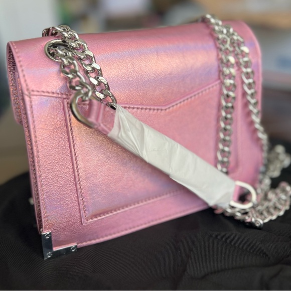 The Kooples Emily Iridescent Crossbody Bag Made in Italy New/Dust Bag Leather - Picture 4 of 16